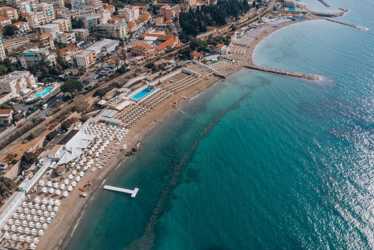 Aerial view of Sanremo