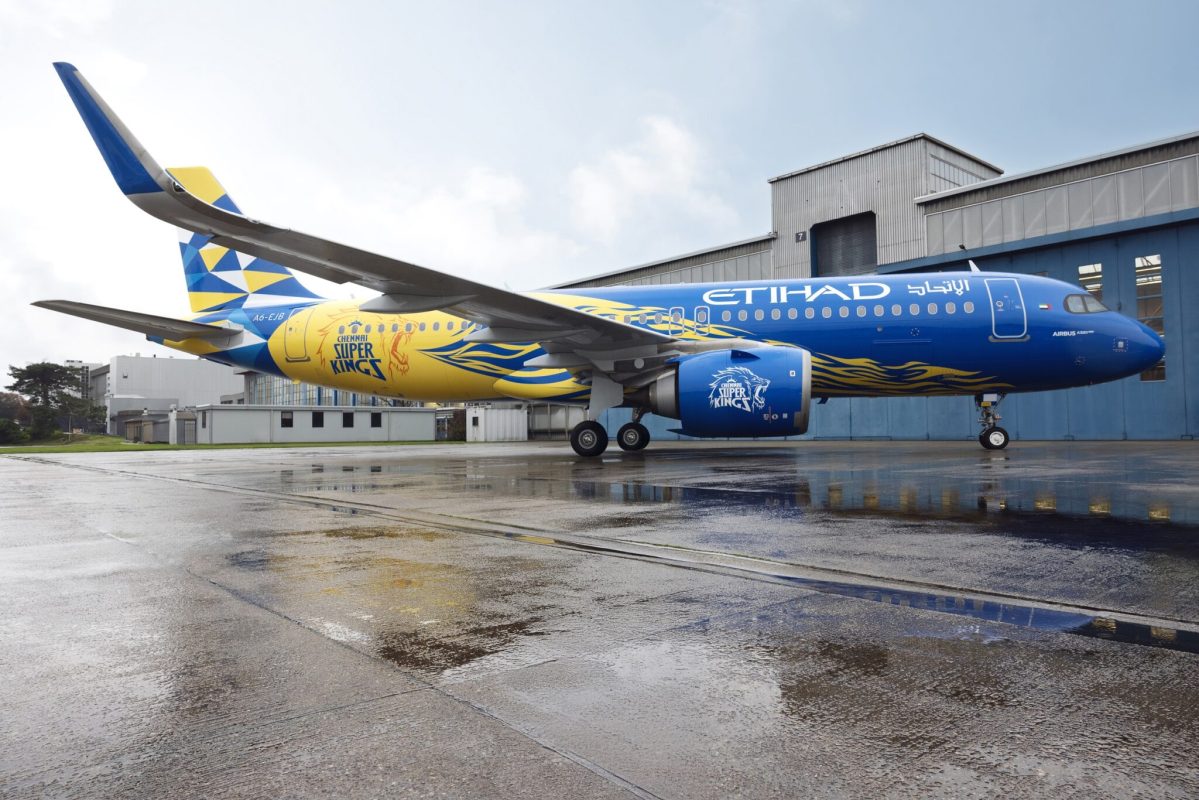 Etihad Airways and Chennai Super Kings unveil striking new livery